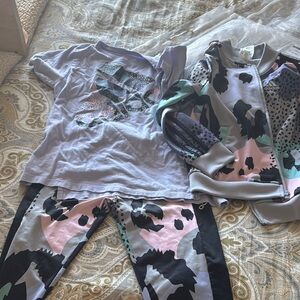 Stylish Kids' Graphic Tee and Jacket Set